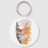 Porte - clé de dessin de la tête d'art démo