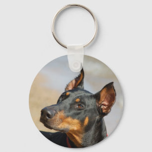 Porte-clés Porte - clé de dobermann