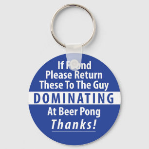 Porte-clés Porte - clé de dominance de la bière Pong