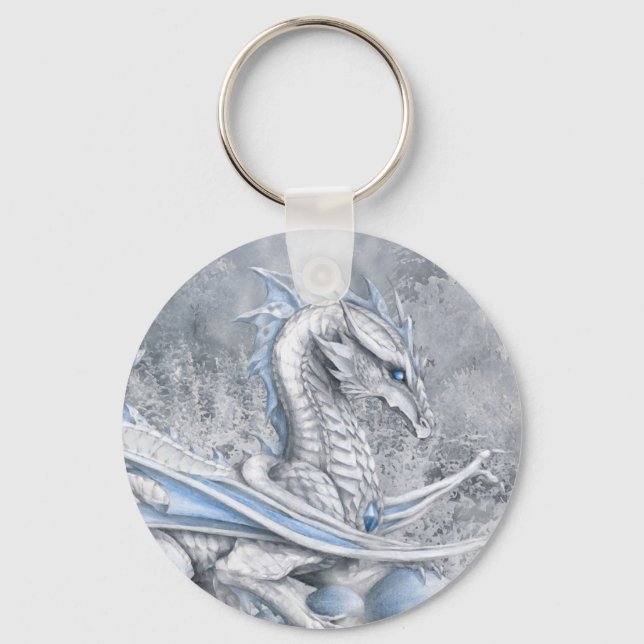 Porte-clés Porte - clé de dragon blanc (Recto)