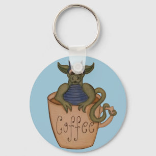 Porte-clés Porte - clé de dragon de café