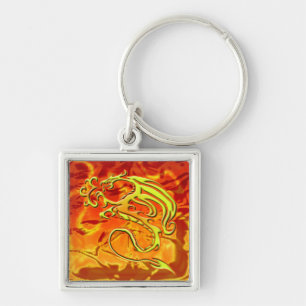 Porte-clés Porte - clé de dragon du feu