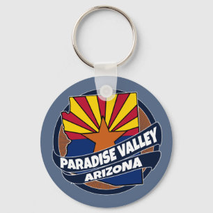 Porte-clés Porte - clé de drapeau de Paradise Valley Arizona