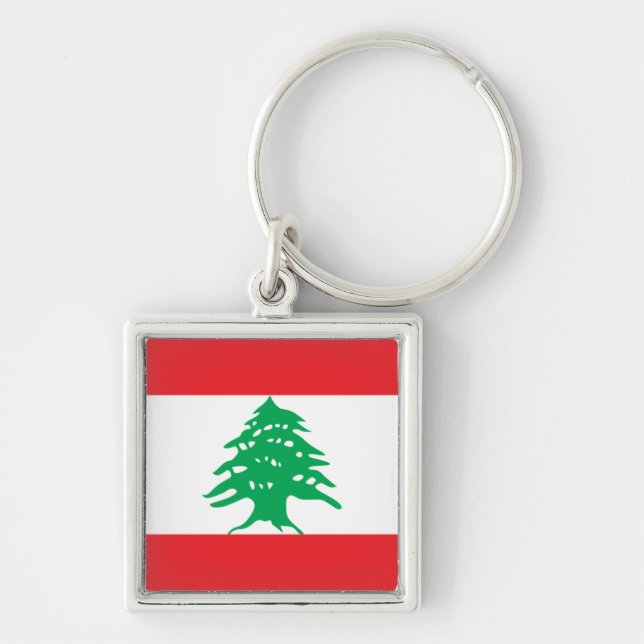 Porte-clés Porte - clé de drapeau du Liban (Devant)