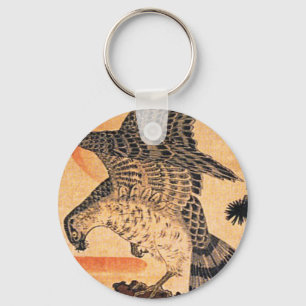Porte-clés Porte - clé de faucon de Kuniyoshi