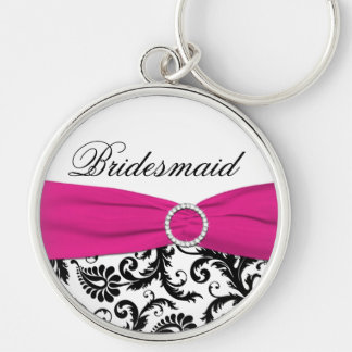 Porte-clés Porte - clé de femme de chambre rose, noire, blanc