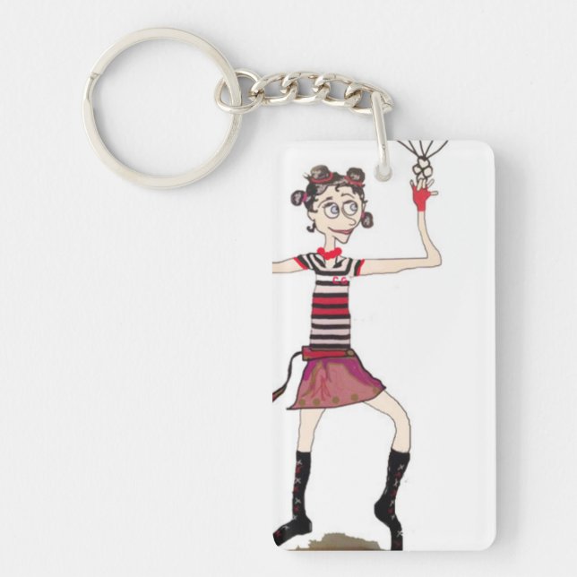 Porte-clés Porte - clé de fille de cirque (Devant)