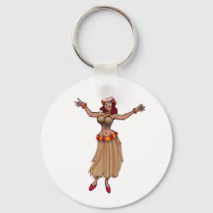 Porte-clés Porte - clé de fille de danse polynésienne