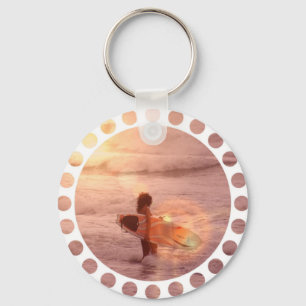 Porte-clés Porte - clé de fille de surfer