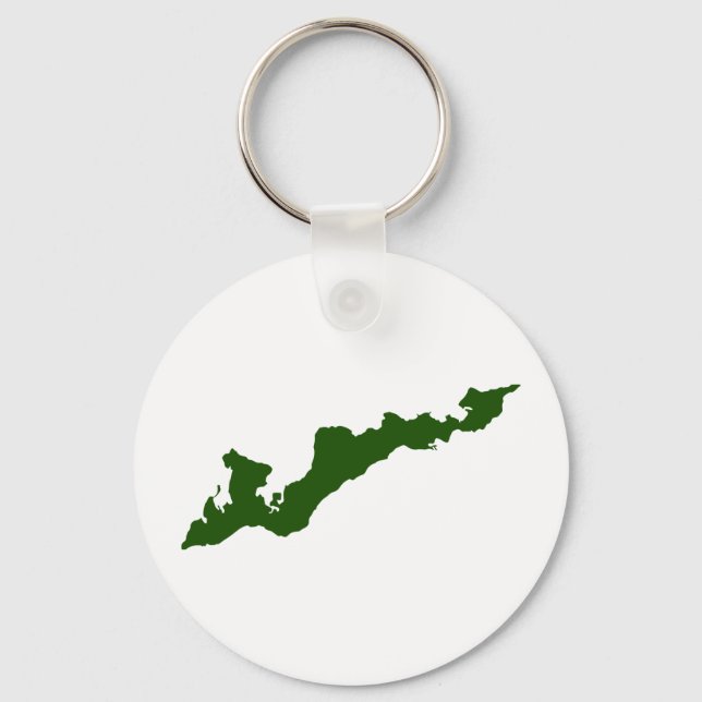 Porte-clés Porte - clé de Fishers Island - Vert (Recto)