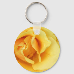 Porte-clés Porte - clé de fleur de rose jaune