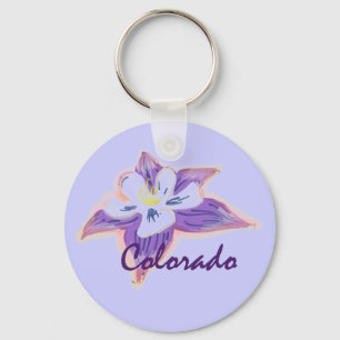Porte-clés Porte - clé de fleur du Colorado Columbine