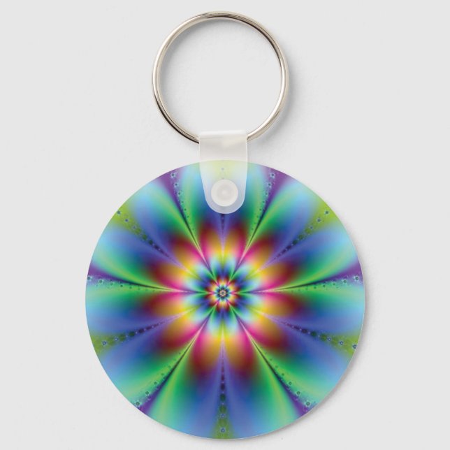 Porte-clés Porte - clé de fleurs d'illusion (Recto)