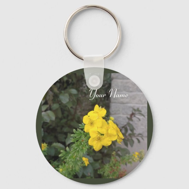 Porte-clés Porte - clé de fleurs du jardin (Recto)