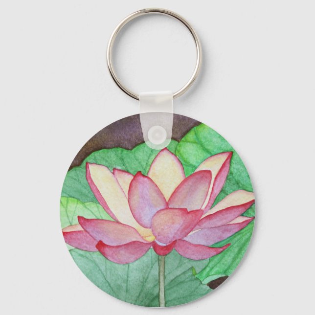 Porte-clés Porte - clé de fleurs Lotus (Recto)