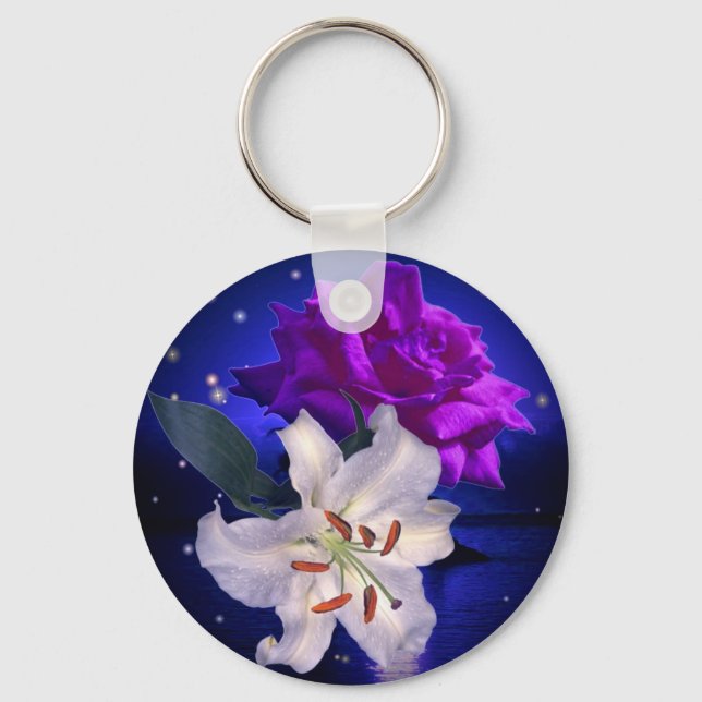 Porte-clés Porte - clé de fleurs magiques (Recto)