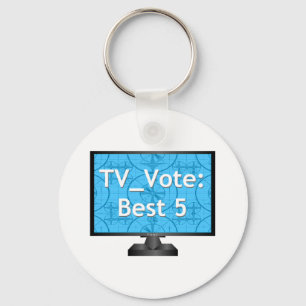 Porte-clés Porte - clé de fonctionnaire de vote de TV