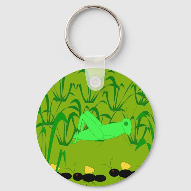 Porte-clés Porte - clé de fourmis et sauterelles (Recto)