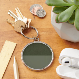 Porte-clés Porte - clé de fractionnement vert Moss personnali