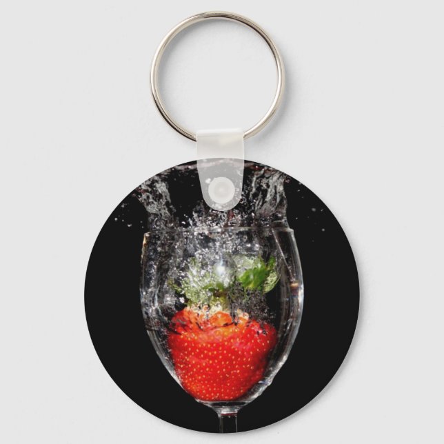 Porte-clés Porte - clé de fraise (Recto)