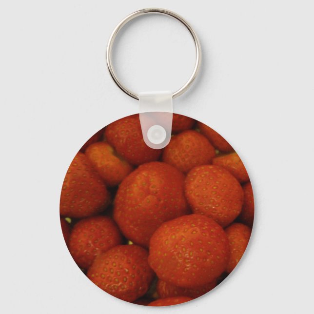Porte-clés Porte - clé de fraises juteuses (Recto)