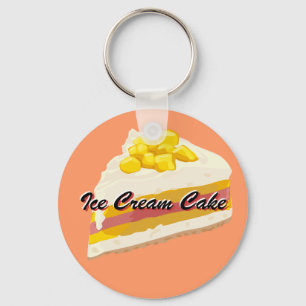 Porte-clés Porte - clé de gâteau à la crème glacée tropicale