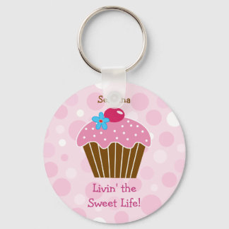 Porte-clés Porte - clé de gâteau rose doux