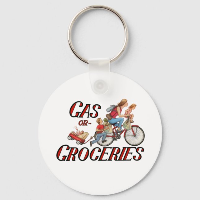 Porte-clés Porte - clé de gaz ou d'épicerie (Recto)