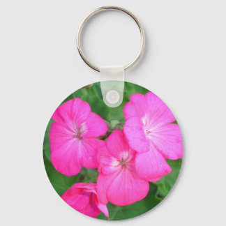 Porte-clés Porte - clé de géraniums roses