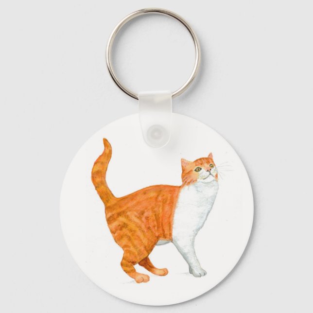 Porte-clés porte - clé de 'Ginger Cat' (Recto)