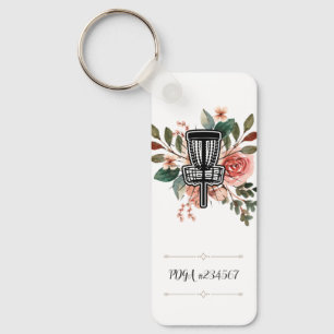 Porte-clés Porte - clé de golf de disque de numéro PDGA perso