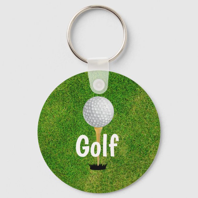 Porte-clés Porte - clé de golf (Fête des pères) (Recto)