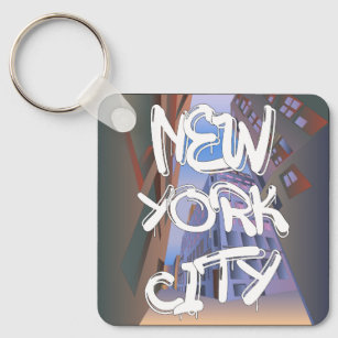 Porte-clés Porte - clé de graffitis de New York