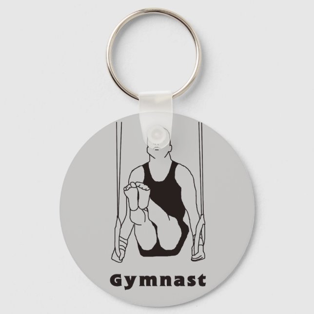 Porte-clés Porte - clé de gymnaste masculin (Recto)