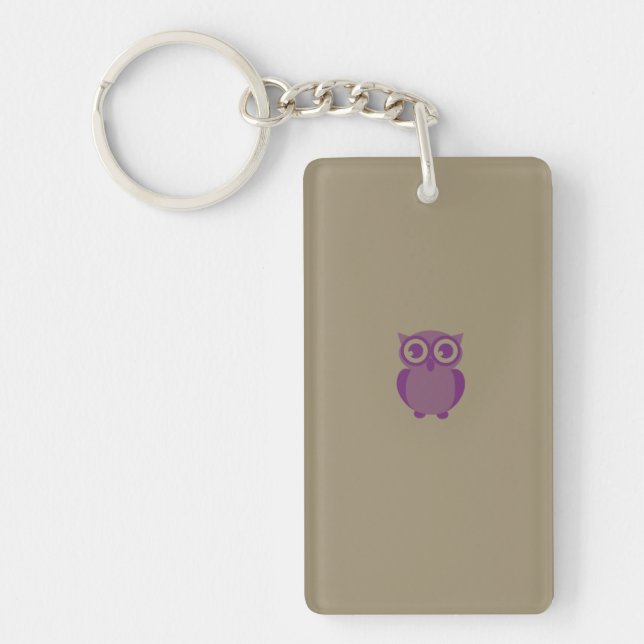 Porte-clés Porte - clé de hibou pourpre (Devant)