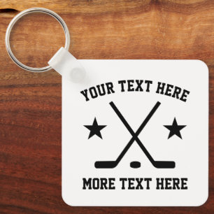 Porte-clés Porte - clé de hockey sur glace personnalisé pou