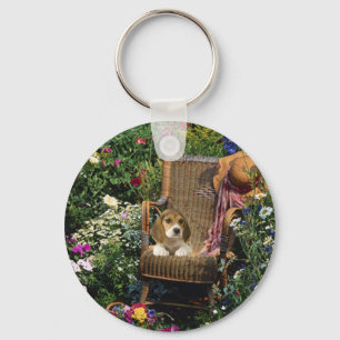 Porte-clés Porte - clé de jardin de beagle