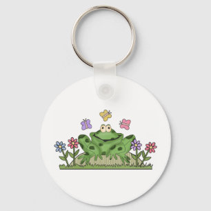 Porte-clés Porte - clé de jardin de grenouilles