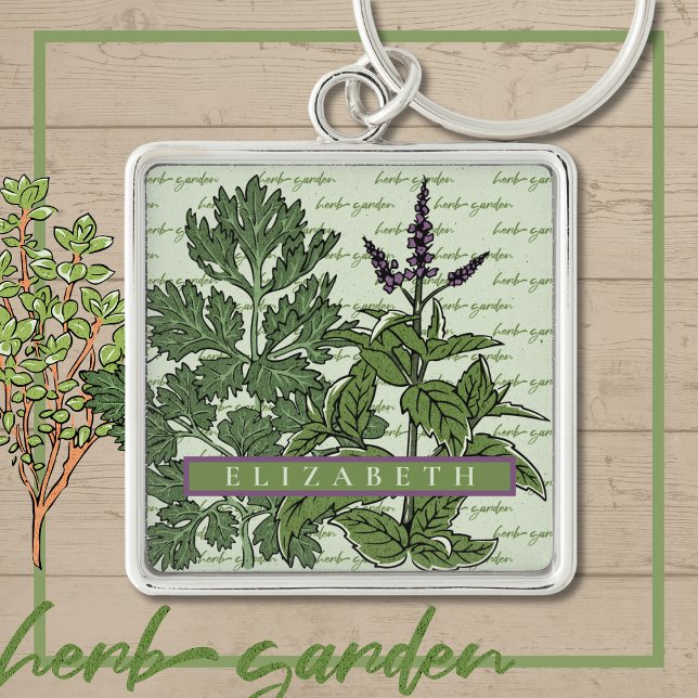 Porte-clés Porte - clé de jardin Herb (Herb Garden Key Chain)