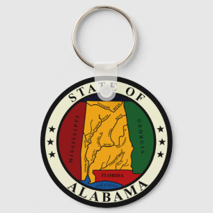 Porte-clés Porte - clé de joint d'état de l'Alabama