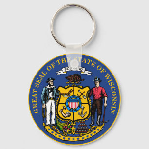 Porte-clés Porte - clé de joint d'état du Wisconsin