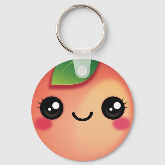 Porte-clés Porte - clé de Kawaii Peach (Recto)
