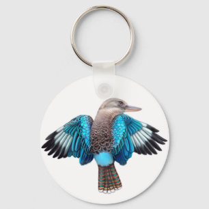 Porte-clés Porte - clé de Kookaburra à ailes bleues