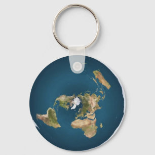 Porte-clés Porte - clé de la carte de projection de la Terre