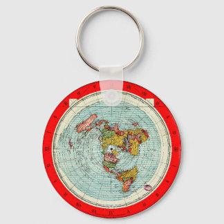 Porte-clés Porte - clé de la carte de projection de la Terre 