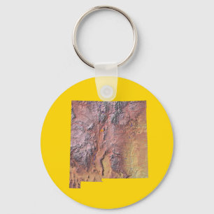 Porte-clés Porte - clé de la carte du Nouveau-Mexique