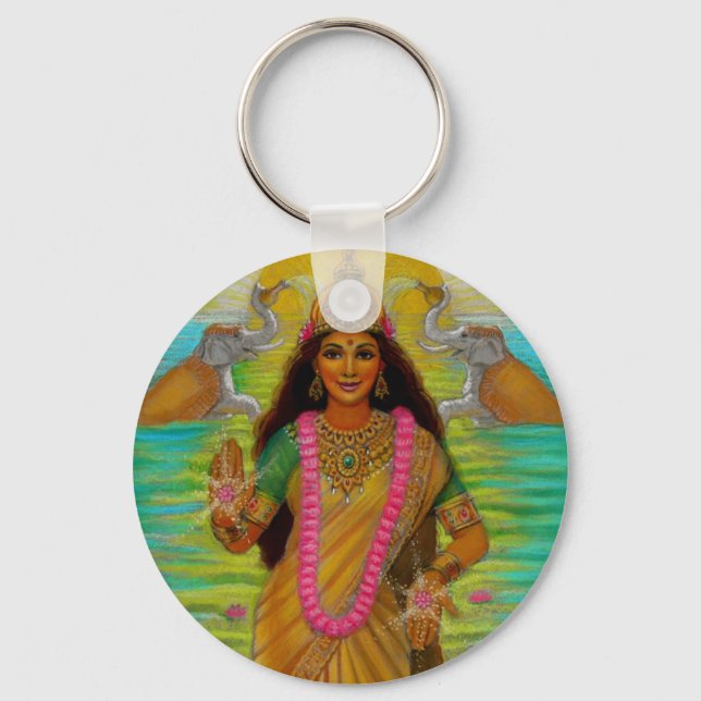 Porte-clés Porte - clé de la déesse hindoue Lakshmi (Recto)