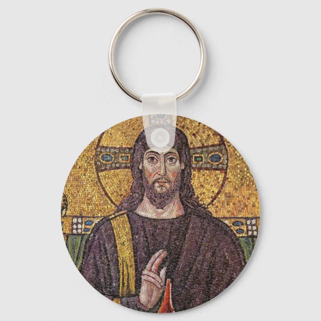 Porte-clés Porte - clé de la mosaïque Jésus (Recto)