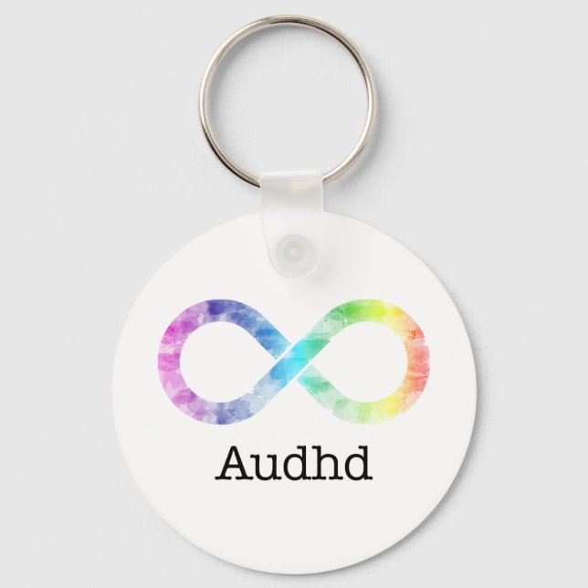 Porte-clés Porte - clé de la neurodiversité Audhd (ADD et aut (Recto)