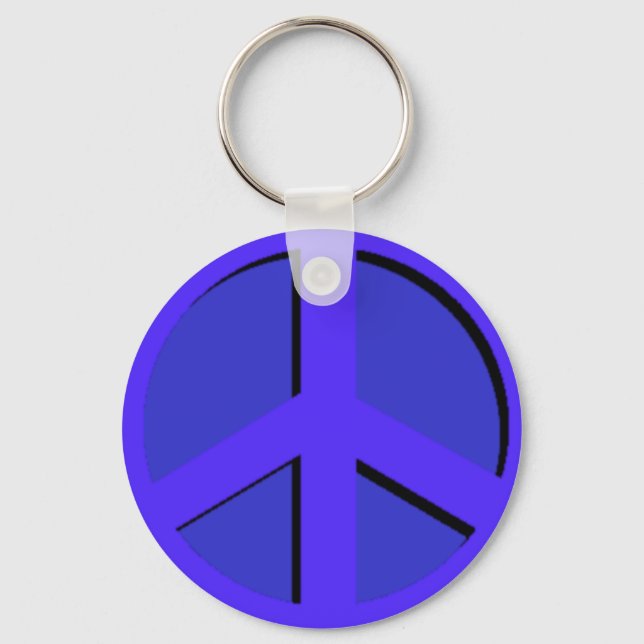 Porte-clés Porte - clé de la paix bleue (Recto)